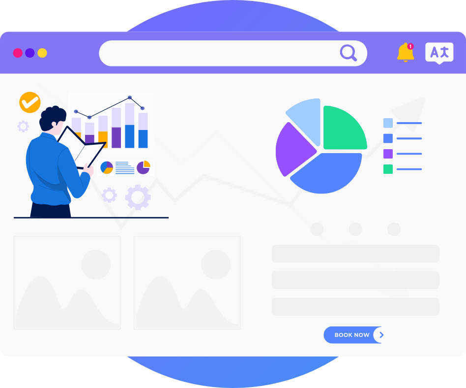 Hotel distribution operating system illustration